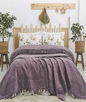 Фото Комплект постельного белья из Пике Saheser Viola Murdum 100% Хлопок