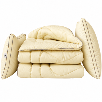 Фото Пухова ковдра + 2 подушки 70х70 Tag Лебединий Пух Beige Odeyalo-022