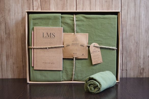 Фото Постільна білизна Limasso Stonewashed Capulet Olive Варена Бавовна 31548.1