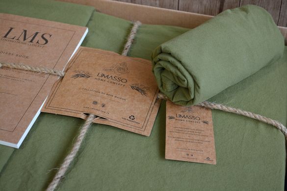 Фото Постільна білизна Limasso Stonewashed Capulet Olive Варена Бавовна 31548.1