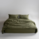 Фото №1 з 11 товару Постільна білизна Limasso Stonewashed Capulet Olive Варена Бавовна 31548.1