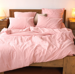 Фото Комплект постельного белья Viluta Вареный Хлопок Tiare Wash 38 Светло Розовый