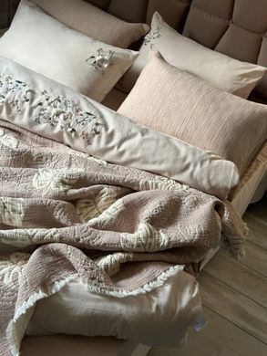 Фото Муслиновое покрывало с наволочками Saheser Forest Beige 100% Хлопок Бежевый