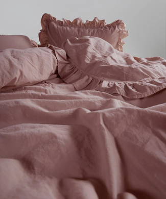 Фото Комплект постельного белья Limasso Stonewashed Exclusive Вареный Хлопок Old Rose