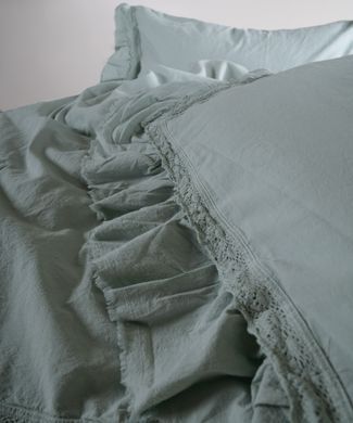 Фото Комплект постільної білизни Limasso Stonewashed Francesca Варена Бавовна М'ятний 40960