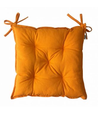 Фото Подушка декоративная для стула Прованс Однотонный Оранжевый