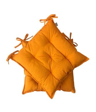 Фото Подушка декоративная для стула Прованс Однотонный Оранжевый
