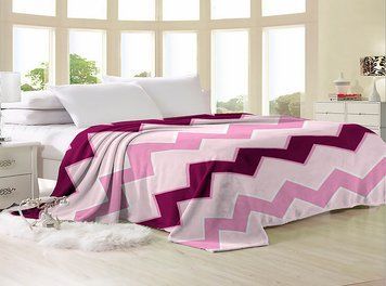 Фото Плед Wellsoft флісовий ТМ TAG ZigZag Purple VL-033 PledVL-094