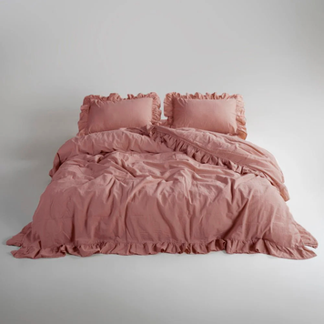 Фото Комплект постільної білизни Limasso Stonewashed Exclusive Варена Бавовна Old Rose ХМ31498