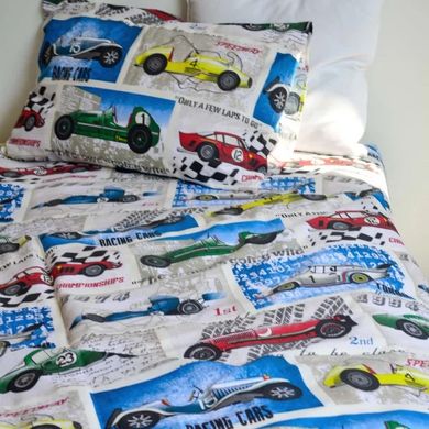 Фото Комплект постельного белья Viluta Ранфорс № 106 Спортивные Машины