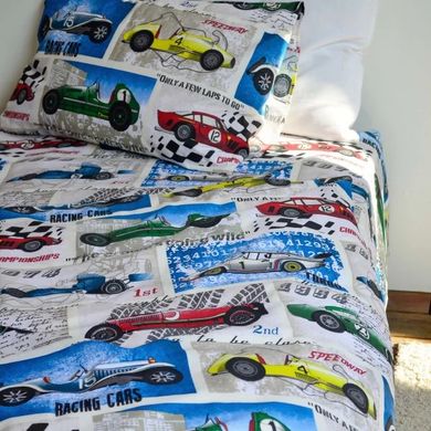 Фото Комплект постельного белья Viluta Ранфорс № 106 Спортивные Машины