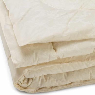 Фото Зимнее шерстяное одеяло Вензель Руно Шерсть в Хлопке Молочное
