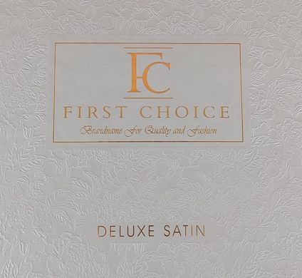 Фото Постільна білизна First Choice Сатин Люкс 100% Бавовна Novel Line Denim