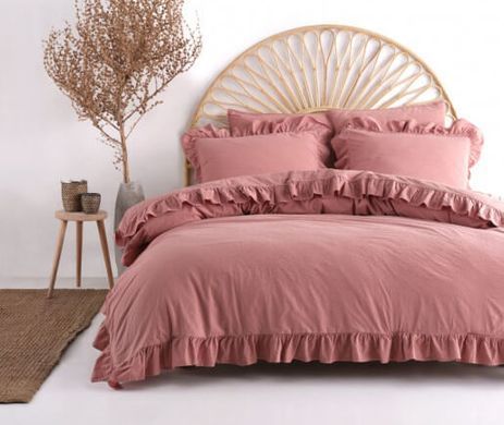 Фото Комплект постельного белья Limasso Stonewashed Exclusive Вареный Хлопок Old Rose