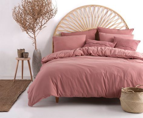 Фото Постельное белье Limasso Stonewashed Old Rose Вареный Хлопок