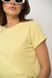 Фото №3 з 7 товару Подовжена базова жіноча футболка 100% Бавовна Лимонна 126/23 лимонна