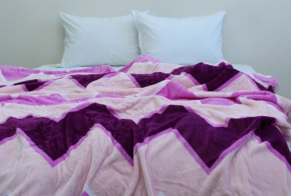Фото Плед Wellsoft флісовий ТМ TAG ZigZag Purple VL-033 PledVL-094