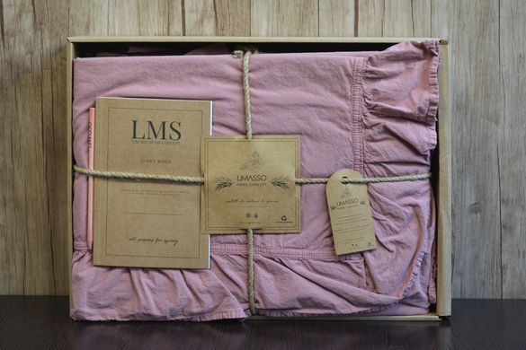 Фото Комплект постельного белья Limasso Stonewashed Exclusive Вареный Хлопок Old Rose