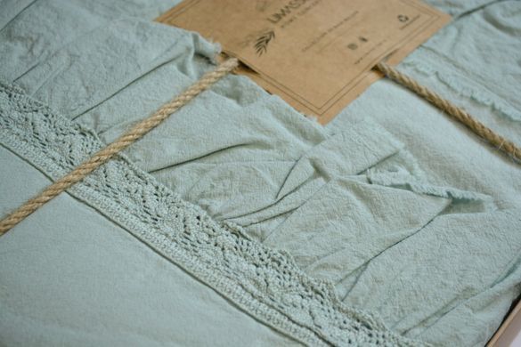 Фото Комплект постільної білизни Limasso Stonewashed Francesca Варена Бавовна М'ятний 40960