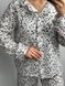 Фото №5 з 8 товару Жіноча муслінова піжама Штани + Сорочка Леопард