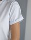 Фото №3 з 8 товару Базова жіноча футболка 100% Бавовна Біла 049/21 Білий