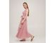 Фото №4 з 6 товару Жіноча довга лляна сукня на запах SoundSleep Linen Рожева