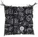 Фото №1 з 6 товару Подушка декоративна для стільця Breakfast Black 039483