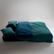 Фото №6 з 11 товару Постільна білизна Варена Бавовна Limasso Stonewashed Essualte Dress Blue-Dark Green