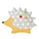 Фото №1 з 4 товару Декоративна подушка-іграшка Papaella Їжачок Бежевий + Жовтий