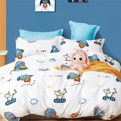 Фото Комплект белья в детскую кроватку Viluta Сатин Твил №581 простынь на резинке