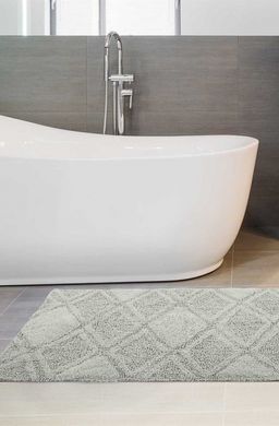 Фото Набор прямоугольных ковриков в ванную Irya 100% Хлопок Maxi Mint Серо-мятный