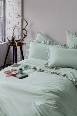 Фото Комплект постільної білизни Issimo Poplin Frill Mint