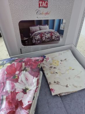Фото Комплект постільної білизни TAC 100% Бавовна Сатин Digital Desire Lilac Ліловий p-60257117