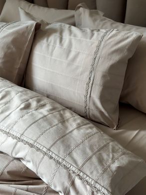 Фото Комплект постельного белья Вареный Хлопок Saheser Jacquard Jasmin Bej S30147
