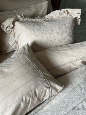 Фото Комплект постельного белья Вареный Хлопок Saheser Jacquard Jasmin Bej S30147