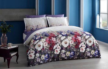Фото Комплект постільної білизни TAC 100% Бавовна Сатин Digital Desire Lilac Ліловий p-60257117