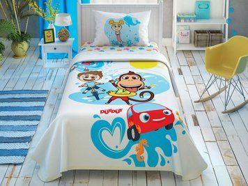 Фото Комплект постільної білизни з піке TAC Disney Kukuli Holiday Team кукулі p-60252523