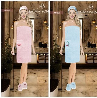 Фото Набір для сауни жіночий La Maison 100% Бавовна Yemy хм24680