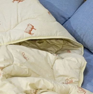 Фото Детское одеяло шерстяное стеганное Premium Viluta в хлопке