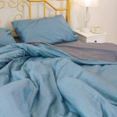 Фото Комплект постельного белья Isleep Сатин Твил № 39 Голубой