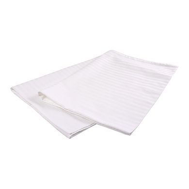 Фото Набір наволочок Satin Stripe 1х1 Сатин Страйп Білий 2 штуки 35.50_1х1_Н