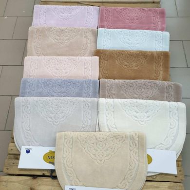 Фото Набір овальних килимків у ванну 100% Бавовна Cotton Mat Пісочний