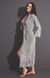 Фото №8 з 10 товару Жіночий велюровий халат з мереживною обробкою Nusa 0383.41 Gray Сірий