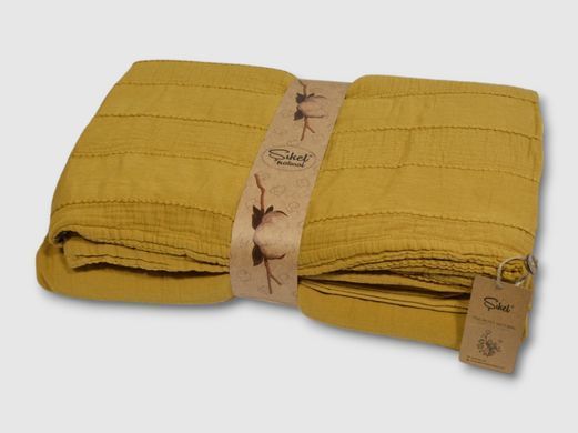 Фото Однотонна постільна білизна 100% Бавовна Sikel Muslin Patara Hardal хм40775