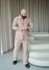 Фото №1 из 11 товара Мужская пижама с Муслина с кантом на пуговицах Штани + Кофта Капучино 405
