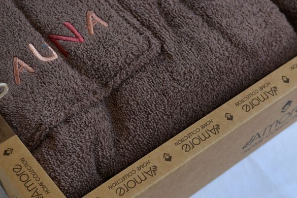 Фото Набір для сауни чоловічий Amore Sauna 100% Бавовна Коричневий 37037