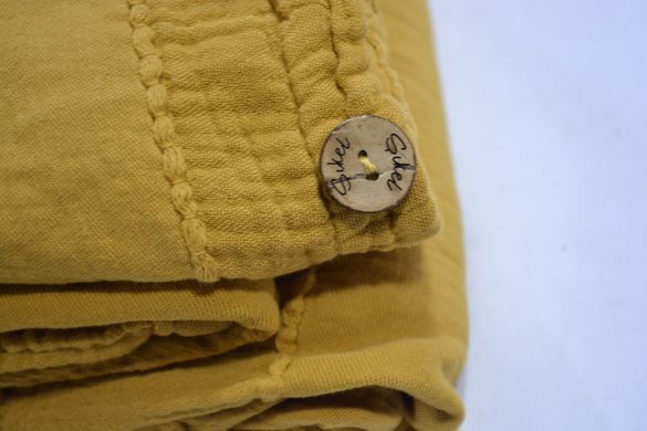Фото Однотонна постільна білизна 100% Бавовна Sikel Muslin Patara Hardal хм40775