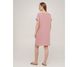 Фото №4 з 8 товару Жіноча коротка лляна сукня SoundSleep Linen Рожева