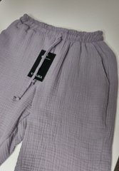 Фото Чоловічі штани з Мусліну V.Velika Темно-сірі 123/23 темно сірий