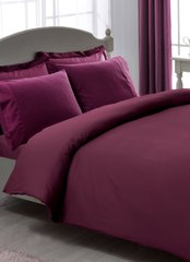 Фото Комплект постельного белья TAC сатин Premium Basic Stripe Murdum Фиолетовый